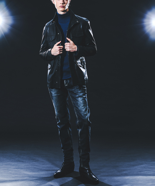 5351 POUR LES HOMMES(ゴーサンゴーイチプールオム)の「【25A/W】M-65 レザージャケット(ライダースジャケット・メンズ・ブラック・50/48/46/44)」の7枚目の写真