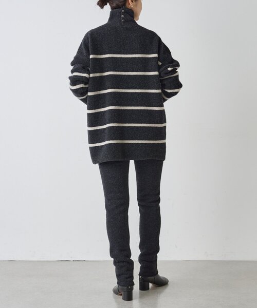 セール】《15 quinze》ウールパイルリバーシブルチュニック（ニット