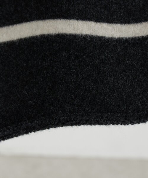 BEARDSLEY（ビアズリー）の「《15 quinze》ウールパイルリバーシブルチュニック（ニット/セーター・レディース・ダークグレー・FREE）」の15枚目の写真