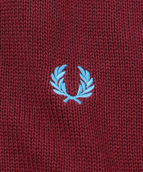 FRED PERRY(フレッドペリー)の「FRED PERRY / フレッドペリー 別注 ニット トラック ジャケット(ニット/セーター・メンズ・ボルドー/ネイビー・MEDIUM/LARGE)」の11枚目の写真