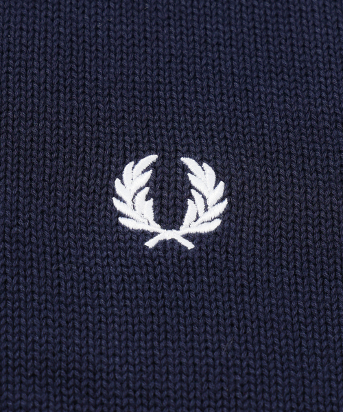 FRED PERRY(フレッドペリー)の「FRED PERRY / フレッドペリー 別注 ニット トラック ジャケット(ニット/セーター・メンズ・ボルドー/ネイビー・MEDIUM/LARGE)」の13枚目の写真