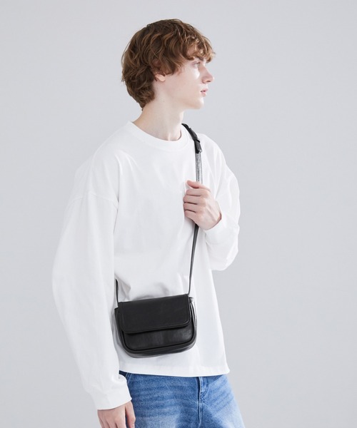 LUENNA（ルエナ）の「【LUENNA】2Way Mini Square Shoulder Bag / 2Wayミニスクエアショルダーバッグ（ショルダーバッグ・メンズ・ブラック/ブラウン・FREE）」の4枚目の写真