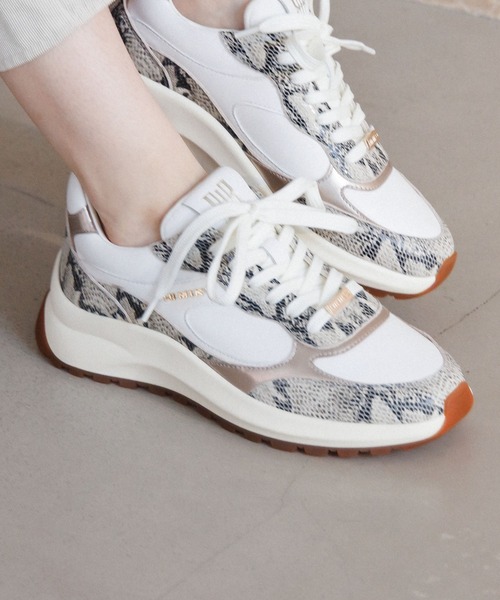 HIMIKO（ヒミコ）の「【HIMIKO】コンビデザインスニーカー/607005（スニーカー・レディース・ブラウン/グレー/ブラック・25.5cm/22.5cm/23.0cm/24.5cm/25.0cm/23.5cm/24.0cm）」の3枚目の写真