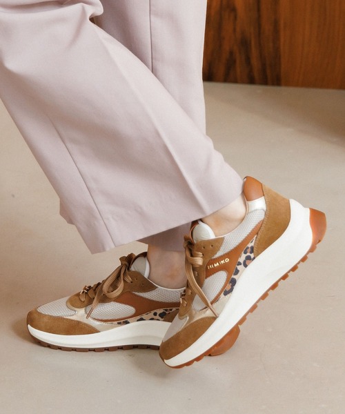 HIMIKO（ヒミコ）の「【HIMIKO】コンビデザインスニーカー/607005（スニーカー・レディース・ブラウン/グレー/ブラック・25.5cm/22.5cm/23.0cm/24.5cm/25.0cm/23.5cm/24.0cm）」の11枚目の写真