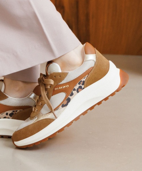 HIMIKO（ヒミコ）の「【HIMIKO】コンビデザインスニーカー/607005（スニーカー・レディース・ブラウン/グレー/ブラック・25.5cm/22.5cm/23.0cm/24.5cm/25.0cm/23.5cm/24.0cm）」の9枚目の写真