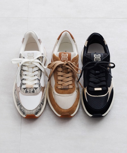 HIMIKO（ヒミコ）の「【HIMIKO】コンビデザインスニーカー/607005（スニーカー・レディース・ブラウン/グレー/ブラック・25.5cm/22.5cm/23.0cm/24.5cm/25.0cm/23.5cm/24.0cm）」の7枚目の写真