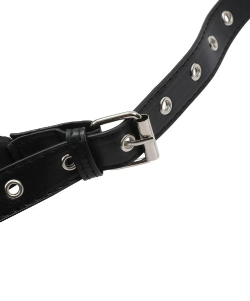 MUCENT（ムセント）の「◇MUCENT◇ブランド直輸入正規品/モーターパンチング ショルダーバッグ クロスバッグ MOTOR PUNCHING CROSS BAG（ショルダーバッグ・レディース・ブラック・FREE）」の10枚目の写真