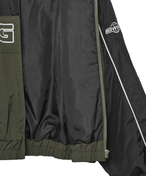 X-girl（エックスガール）の「X-girl LOGO EMBROIDERY JACKET（ブルゾン・レディース・ブラック/オリーブ/ライトブルー・S/M）」の14枚目の写真