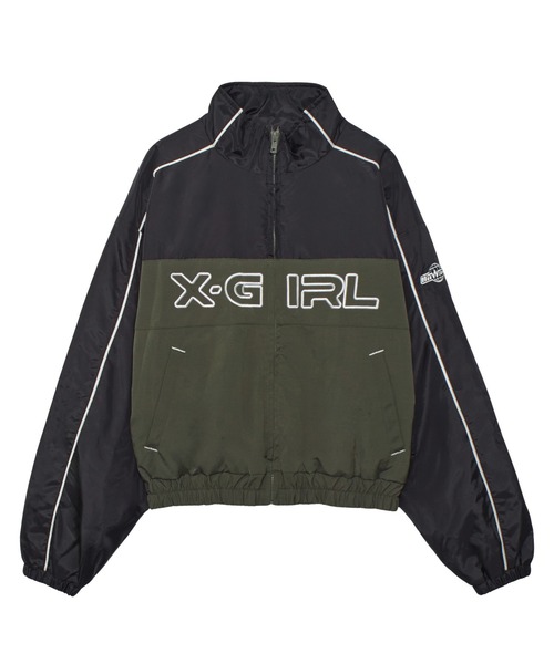 X-girl LOGO EMBROIDERY JACKET（ブルゾン）｜X-girl（エックスガール