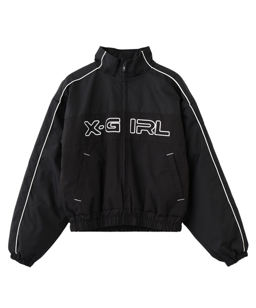 セール】X-girl LOGO EMBROIDERY JACKET（ブルゾン）｜X-girl