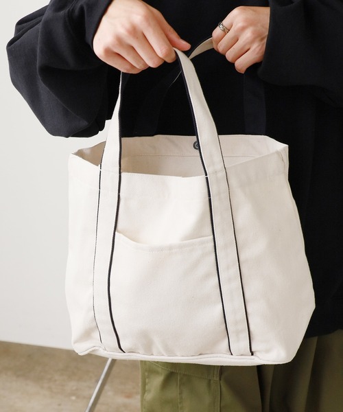 ROOPTOKYO(ループトウキョウ)の「westford mill Courtside medium tote トートバッグ(トートバッグ・レディース・ホワイト系その他2/ホワイト系その他3/ホワイト系その他・FREE)」の1枚目の写真
