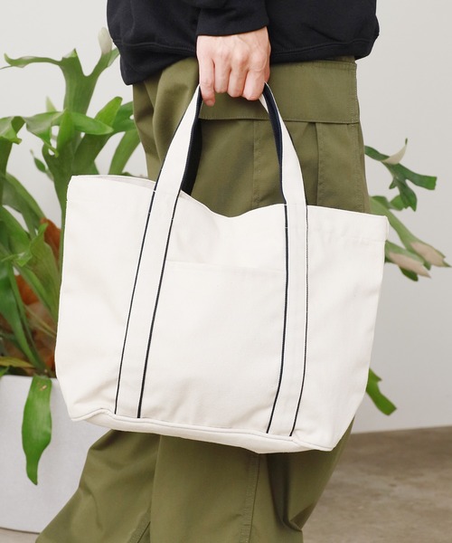 ROOPTOKYO(ループトウキョウ)の「westford mill Courtside medium tote トートバッグ(トートバッグ・レディース・ホワイト系その他2/ホワイト系その他3/ホワイト系その他・FREE)」の6枚目の写真
