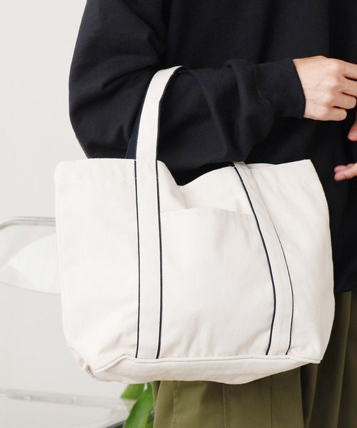 ROOPTOKYO(ループトウキョウ)の「westford mill Courtside medium tote トートバッグ(トートバッグ・レディース・ホワイト系その他2/ホワイト系その他3/ホワイト系その他・FREE)」の5枚目の写真