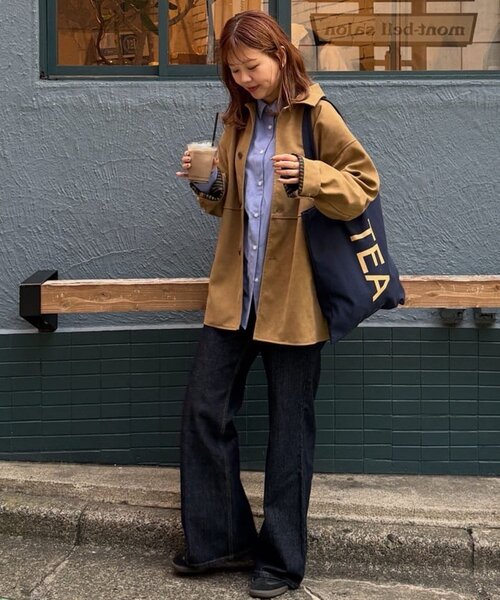 DISCOAT（ディスコート）の「【ユニセックス】ブロードオーバーシャツ（シャツ/ブラウス・レディース・ブルー/ブルー系その他2/ピンク・FREE）」の14枚目の写真