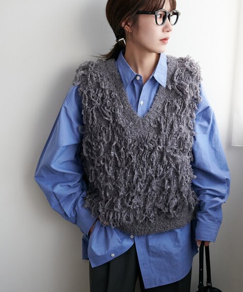 DISCOAT（ディスコート）の「【ユニセックス】ブロードオーバーシャツ（シャツ/ブラウス・レディース・ブルー/ブルー系その他2/ピンク・FREE）」の22枚目の写真