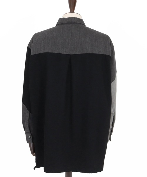 ANGENEHM（アンゲネーム）の「ms6204-3-Tone Faded Denim Shirt デニムシャツ(AG05-017acf)（シャツ/ブラウス・メンズ・ブラック/インディゴブルー・M/S/L）」の20枚目の写真