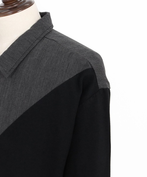 ANGENEHM（アンゲネーム）の「ms6204-3-Tone Faded Denim Shirt デニムシャツ(AG05-017acf)（シャツ/ブラウス・メンズ・ブラック/インディゴブルー・M/S/L）」の22枚目の写真