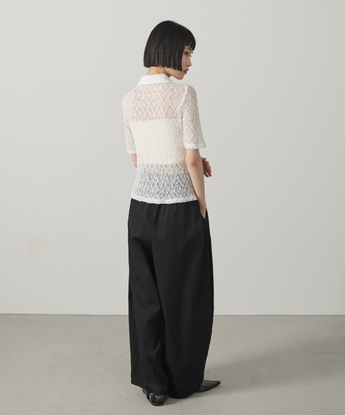 AIC.(エーアイシー)の「【再入荷】カーブシルエットタックパンツ(その他パンツ・レディース・アイボリー/ブラック/ブラウン/ダークカーキ・FREE)」の12枚目の写真