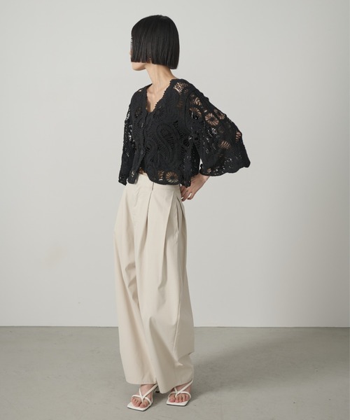 AIC.(エーアイシー)の「【再入荷】カーブシルエットタックパンツ(その他パンツ・レディース・アイボリー/ブラック/ブラウン/ダークカーキ・FREE)」の21枚目の写真