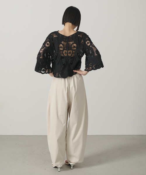 AIC.(エーアイシー)の「【再入荷】カーブシルエットタックパンツ(その他パンツ・レディース・アイボリー/ブラック/ブラウン/ダークカーキ・FREE)」の22枚目の写真