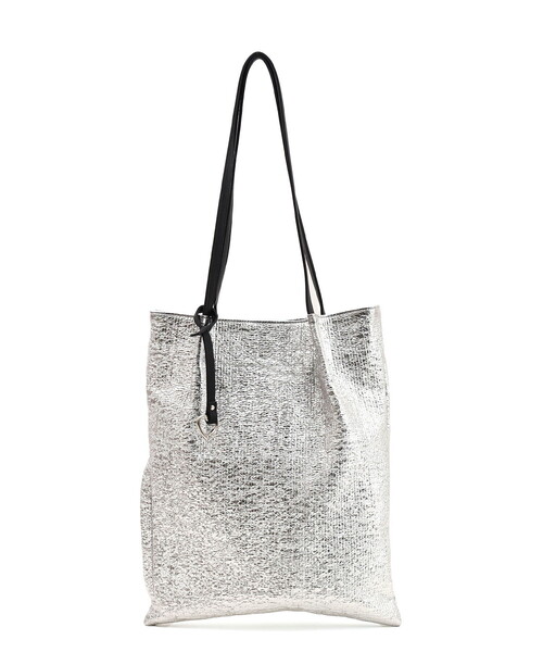 COOCO（クーコ）の「メタリックツマミハンドルフラットトートバッグ／Ａ４対応（トートバッグ・レディース・ガンメタ/シルバー/ブラック/ピンクゴールド・FREE）」の8枚目の写真