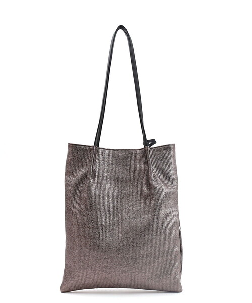 COOCO（クーコ）の「メタリックツマミハンドルフラットトートバッグ／Ａ４対応（トートバッグ・レディース・ガンメタ/シルバー/ブラック/ピンクゴールド・FREE）」の11枚目の写真