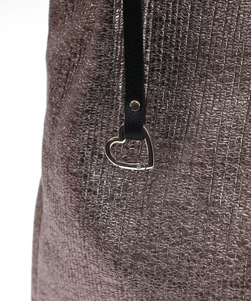 COOCO（クーコ）の「メタリックツマミハンドルフラットトートバッグ／Ａ４対応（トートバッグ・レディース・ガンメタ/シルバー/ブラック/ピンクゴールド・FREE）」の15枚目の写真