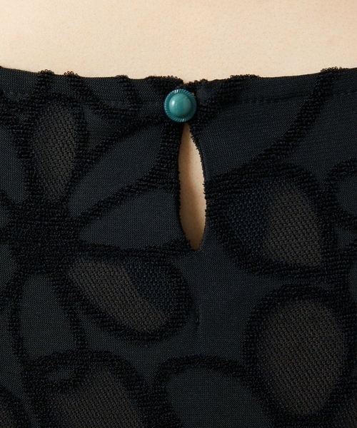 Jocomomola（ホコモモラ）の「Camino de flores フラワージャカードワンピース（ワンピース・レディース・レッド/ブラック・40）」の9枚目の写真