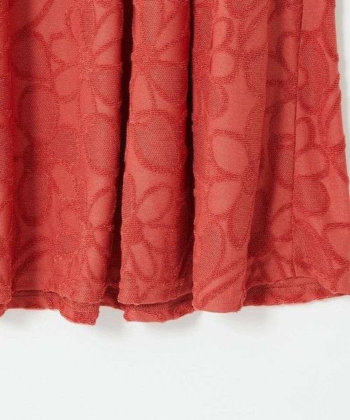 Jocomomola（ホコモモラ）の「Camino de flores フラワージャカードワンピース（ワンピース・レディース・レッド/ブラック・40）」の20枚目の写真