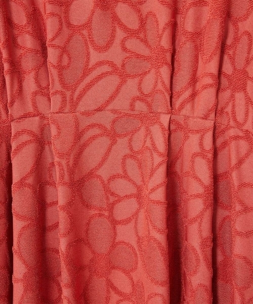 Jocomomola（ホコモモラ）の「Camino de flores フラワージャカードワンピース（ワンピース・レディース・レッド/ブラック・40）」の22枚目の写真