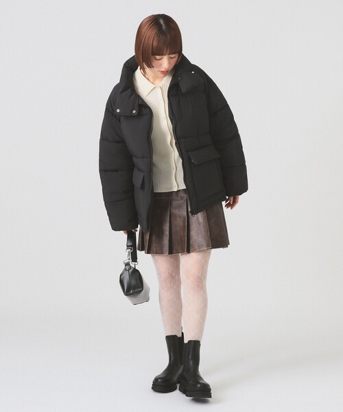 Ray BEAMS(レイビームス)の「中綿 スタンドカラー ブルゾン(ブルゾン・レディース・ブルー/ブラック・0/1)」の5枚目の写真