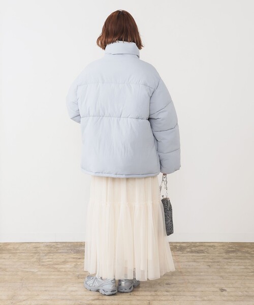 Ray BEAMS(レイビームス)の「中綿 スタンドカラー ブルゾン(ブルゾン・レディース・ブルー/ブラック・0/1)」の11枚目の写真