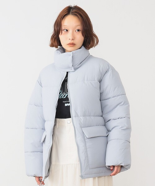 Ray BEAMS(レイビームス)の「中綿 スタンドカラー ブルゾン(ブルゾン・レディース・ブルー/ブラック・0/1)」の12枚目の写真