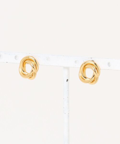 PARKS TOKYO SELECT（パークストウキョウセレクト）の「金属アレルギー対応 サージカルステンレス/316L トリニティリングステンレスピアス（ピアス（両耳用）・レディース・シルバー/ゴールド・FREE）」の2枚目の写真