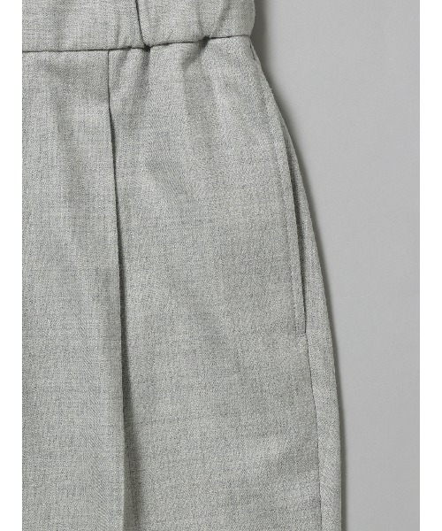 SUIT SQUARE（スーツスクエア）の「GOOVI タックテーパードパンツ ストレッチ ウールサキソニー（スラックス・メンズ・グレー系2/グレー系1・1/2/3）」の6枚目の写真