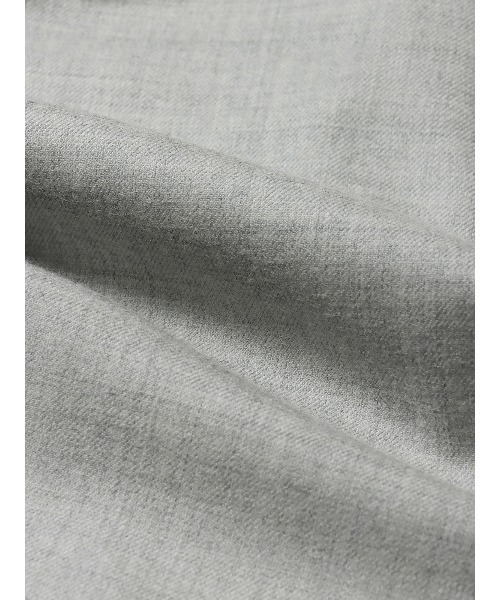 SUIT SQUARE（スーツスクエア）の「GOOVI タックテーパードパンツ ストレッチ ウールサキソニー（スラックス・メンズ・グレー系2/グレー系1・1/2/3）」の9枚目の写真