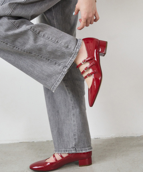 ルタロン（LE TALON）/3cmトリプルベルトメリージェーン セール】3cmトリプルベルトメリージェーン（パンプス）｜LE TALON