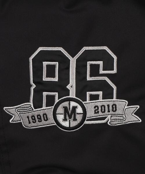 WEGO（ウィゴー）の「WEGO/グラフィックパファースタジャン（スタジャン・メンズ・グレー/ブラック系その他/ブラック/ネイビー・MEDIUM/LARGE）」の7枚目の写真