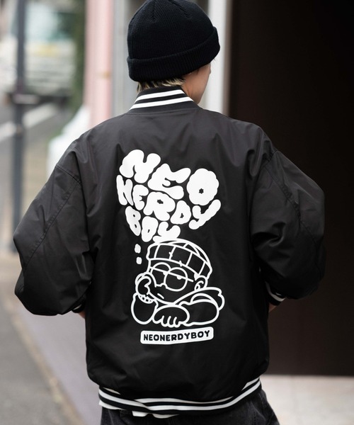 セール】WEGO/【25年秋冬新作】グラフィックパファースタジャン