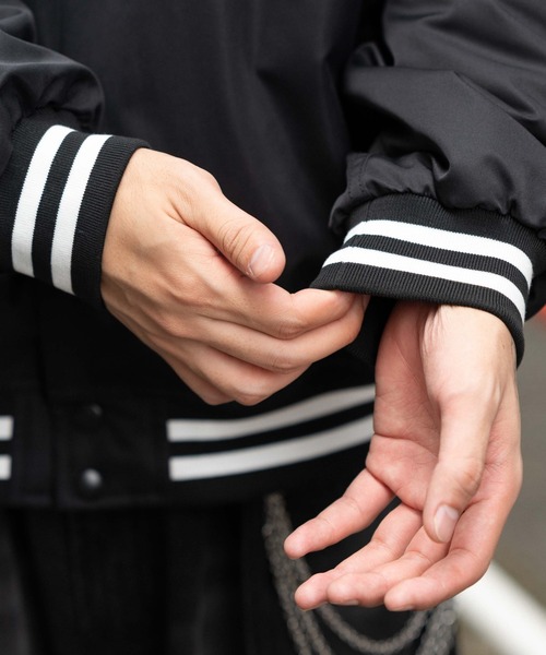 WEGO/【25年秋冬新作】グラフィックパファースタジャン（スタジャン