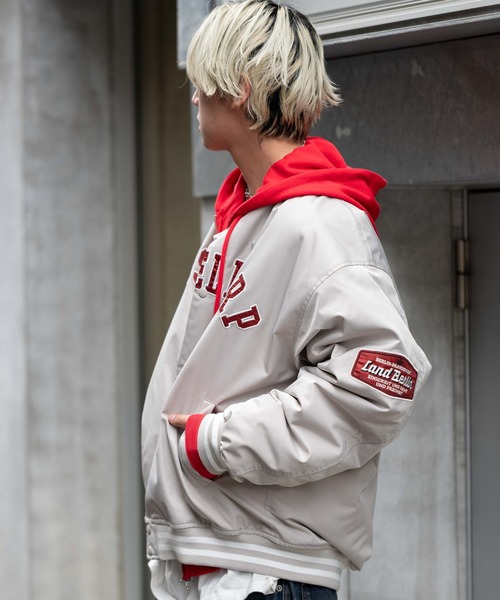 WEGO/【25年秋冬新作】グラフィックパファースタジャン（スタジャン