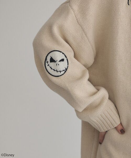 豚さんモチーフ 長袖カーディガン SOPH. | SPN WAPPEN KNIT CARDIGAN(M KHAKI):