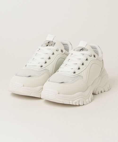 LOVEHUNTER(ラブハンター)の「LOVEHUNTER/+6.5cm 軽量厚底 ボリュームソールメッシュスニーカー(2250)(スニーカー・レディース・ブラック/ホワイト/ベージュ・S/M/L/LL/3L/4L)」の8枚目の写真