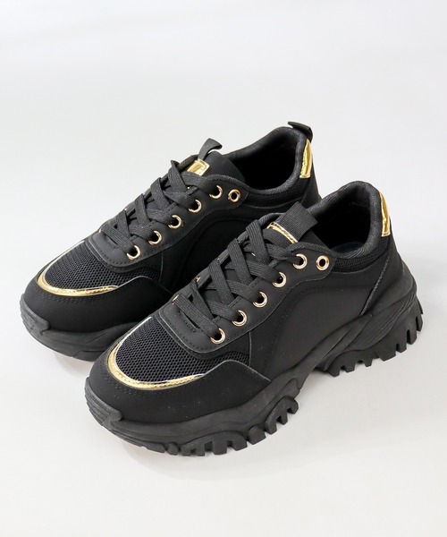 LOVEHUNTER(ラブハンター)の「LOVEHUNTER/+6.5cm 軽量厚底 ボリュームソールメッシュスニーカー(2250)(スニーカー・レディース・ブラック/ホワイト/ベージュ・S/M/L/LL/3L/4L)」の9枚目の写真
