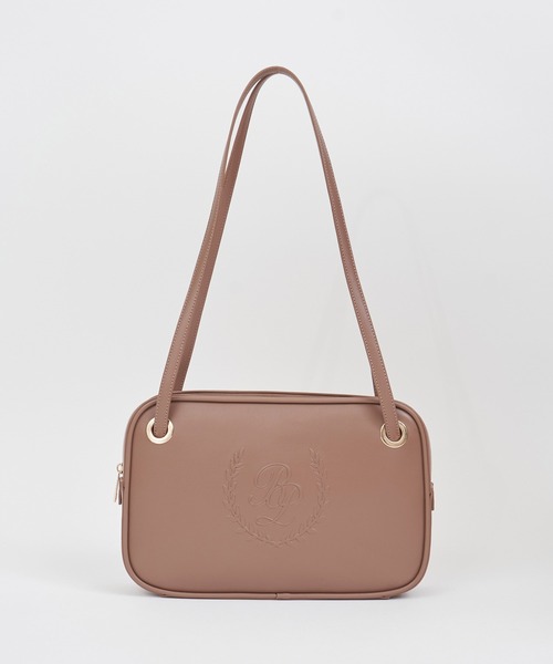 ROYAL PARTY（ロイヤルパーティー）の「エンボススクエアトートBAG（ショルダーバッグ・レディース・ブラック/モカ・FREE）」の3枚目の写真