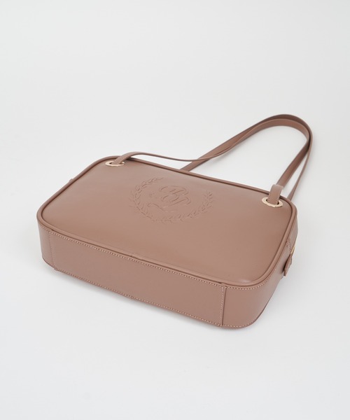 ROYAL PARTY（ロイヤルパーティー）の「エンボススクエアトートBAG（ショルダーバッグ・レディース・ブラック/モカ・FREE）」の6枚目の写真