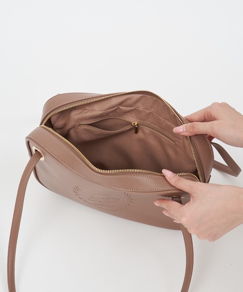 ROYAL PARTY（ロイヤルパーティー）の「エンボススクエアトートBAG（ショルダーバッグ・レディース・ブラック/モカ・FREE）」の9枚目の写真