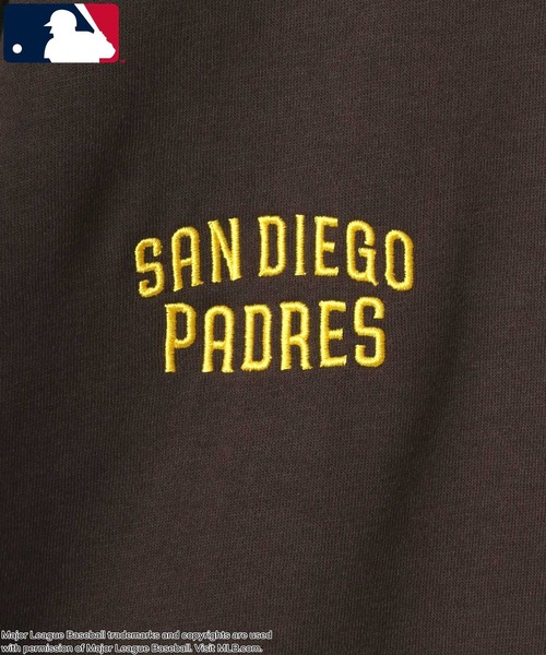 MLB（メジャーリーグベースボール）の「MLB/メジャーリーグベースボール オーバーサイズ 裏起毛 ロゴ ワッペン ワンポイント刺繍 スウェット パーカー/レディース メンズ（パーカー・レディース・ネイビー/ブラウン/ブラック/アッシュグレー・M/L/LL）」の21枚目の写真