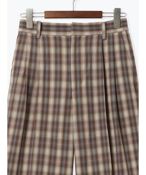 Te chichi（テチチ）の「チェックスラックス（セットアップ可）《2025Autumn catalog item》（その他パンツ・レディース・ブラウン/ブラック・F）」の17枚目の写真