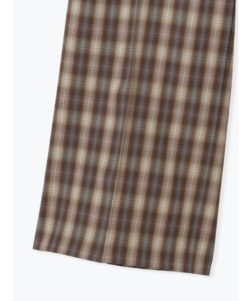 Te chichi（テチチ）の「チェックスラックス（セットアップ可）《2025Autumn catalog item》（その他パンツ・レディース・ブラウン/ブラック・F）」の3枚目の写真